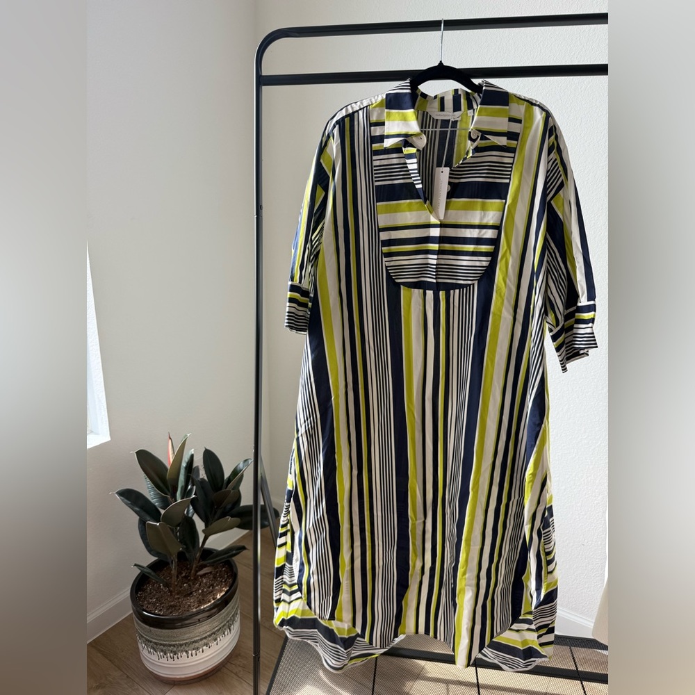 Striped Multicolor Shirt Dress